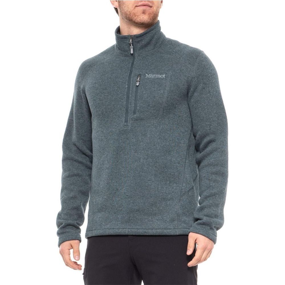 Marmot Men's Drop Line 1/2 Zip Pullover Lightweight  Sweater Fleece Jacket Large